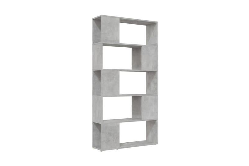 Bokhylla rumsavdelare betonggrå 80x24x155 cm spånskiva - Betonggrå - Förvaring - Hylla - Bokhylla