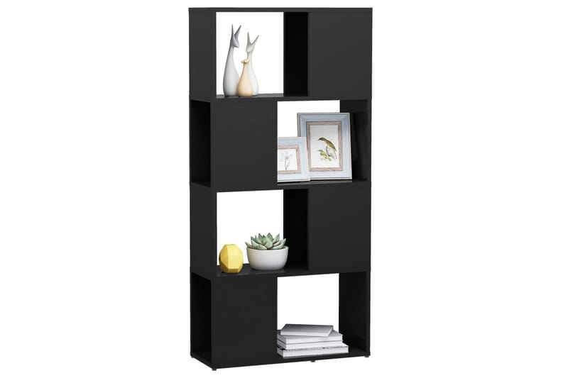 Bokhylla Rumsavdelare grå 60x24x124,5 cm - Grå - Förvaring - Hylla - Bokhylla