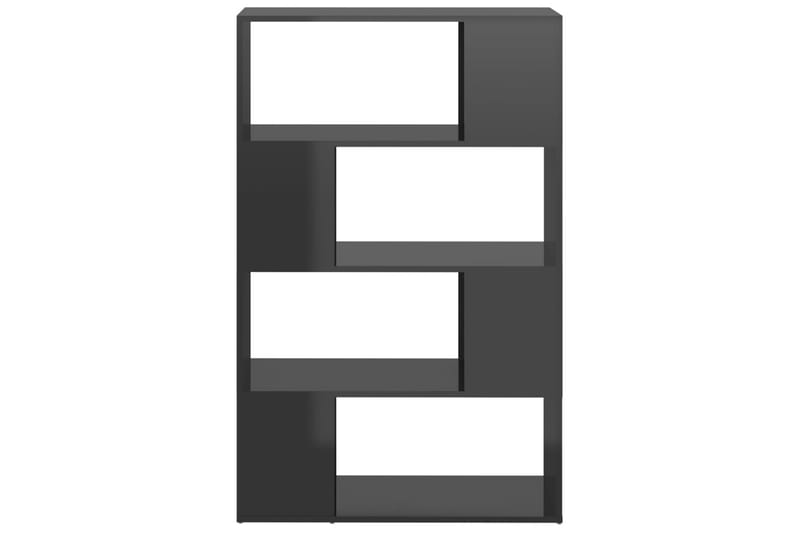 Bokhylla Rumsavdelare grå högglans 80x24x124,5 cm - Grå högglans - Förvaring - Hylla - Bokhylla