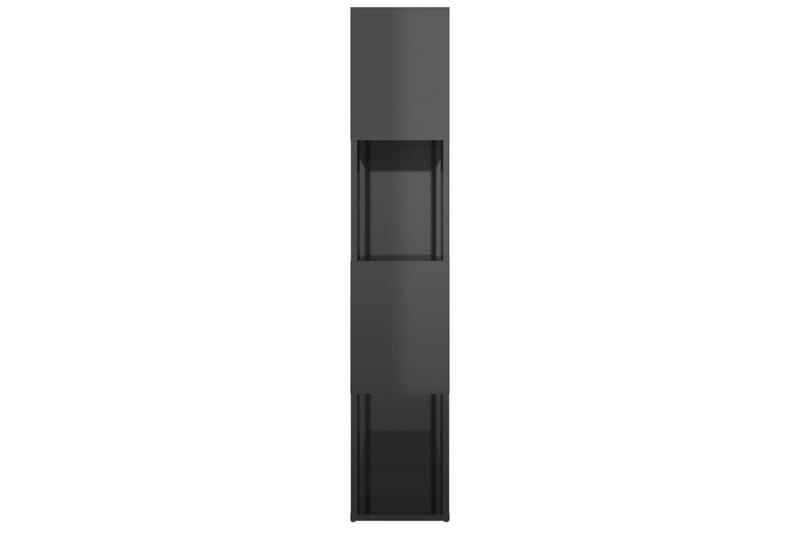 Bokhylla Rumsavdelare grå högglans 80x24x124,5 cm - Grå högglans - Förvaring - Hylla - Bokhylla