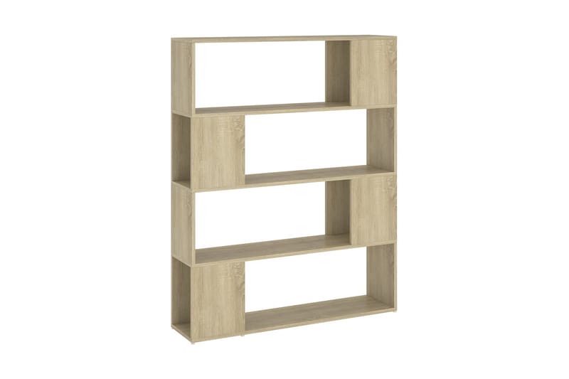 Bokhylla Rumsavdelare sonoma-ek 100x24x124 cm - Brun - Förvaring - Hylla - Bokhylla