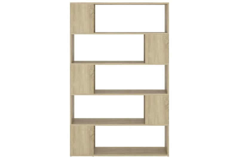 Bokhylla Rumsavdelare sonoma-ek 100x24x155 cm spånskiva - Brun - Förvaring - Hylla - Bokhylla