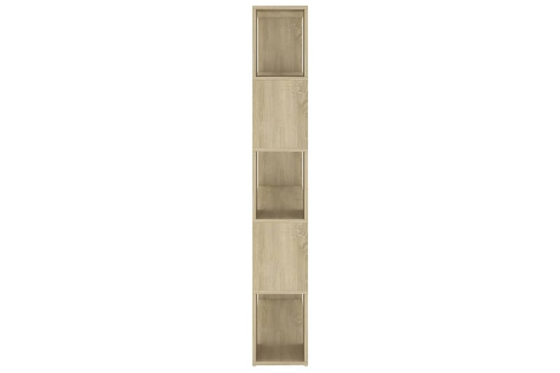 Bokhylla Rumsavdelare sonoma-ek 100x24x155 cm spånskiva - Brun - Förvaring - Hylla - Bokhylla
