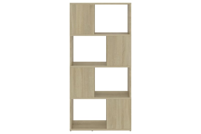 Bokhylla Rumsavdelare sonoma-ek 60x24x124,5 cm spånskiva - Brun - Förvaring - Hylla - Bokhylla