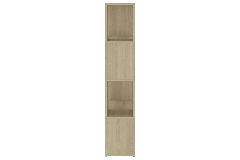 Bokhylla Rumsavdelare sonoma-ek 60x24x124,5 cm spånskiva - Brun - Förvaring - Hylla - Bokhylla