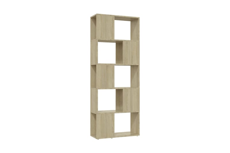 Bokhylla Rumsavdelare sonoma-ek 60x24x155 cm - Brun - Förvaring - Hylla - Bokhylla