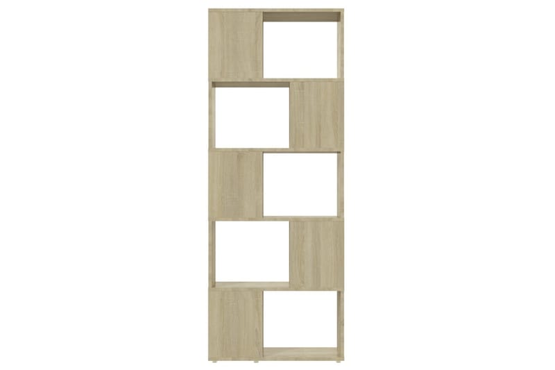 Bokhylla Rumsavdelare sonoma-ek 60x24x155 cm - Brun - Förvaring - Hylla - Bokhylla