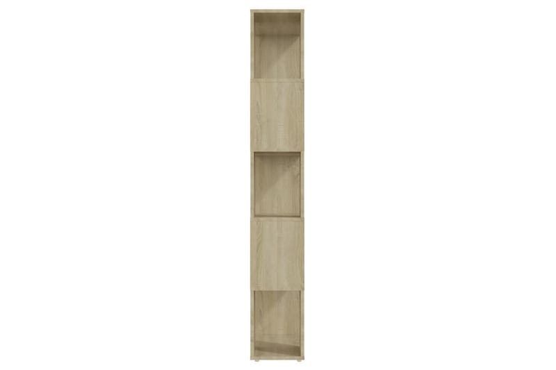 Bokhylla Rumsavdelare sonoma-ek 60x24x155 cm - Brun - Förvaring - Hylla - Bokhylla