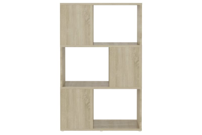 Bokhylla Rumsavdelare sonoma-ek 60x24x94 cm spånskiva - Brun - Förvaring - Hylla - Bokhylla