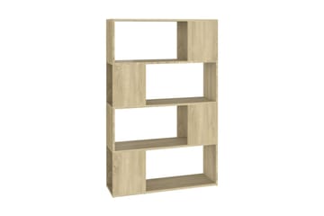 Bokhylla Rumsavdelare sonoma-ek 80x24x124,5 cm spånskiva