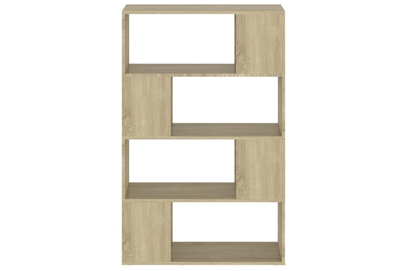 Bokhylla Rumsavdelare sonoma-ek 80x24x124,5 cm spånskiva - Brun - Förvaring - Hylla - Bokhylla
