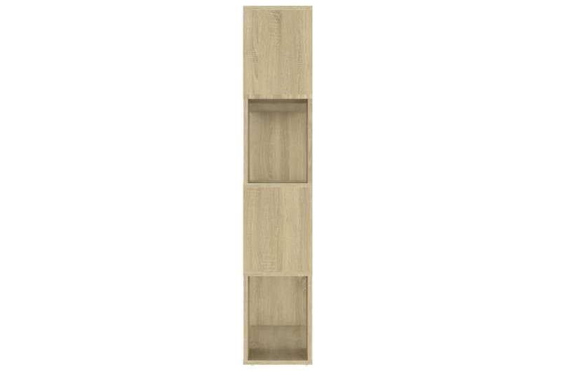 Bokhylla Rumsavdelare sonoma-ek 80x24x124,5 cm spånskiva - Brun - Förvaring - Hylla - Bokhylla