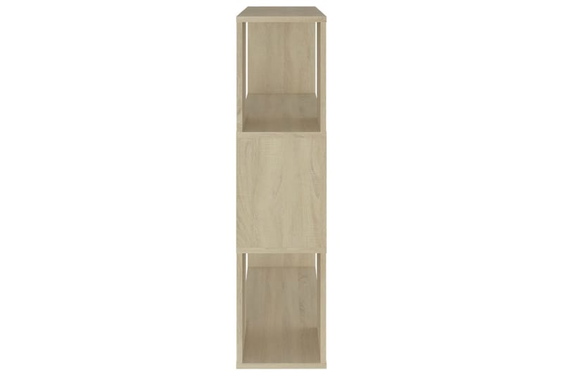 Bokhylla Rumsavdelare sonoma-ek 80x24x94 cm spånskiva - Brun - Förvaring - Hylla - Bokhylla