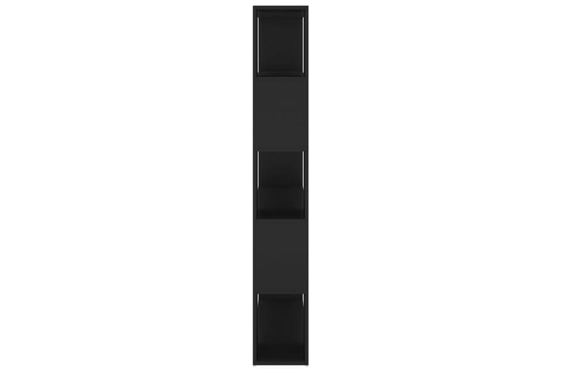 Bokhylla Rumsavdelare svart 100x24x155 cm spånskiva - Svart - Förvaring - Hylla - Bokhylla
