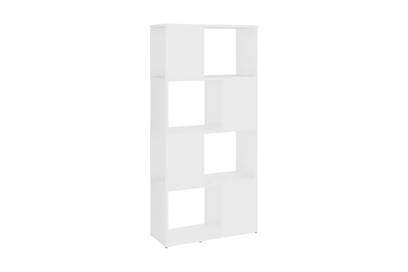 Bokhylla Rumsavdelare vit 60x24x124,5 cm spånskiva - Vit - Förvaring - Hylla - Bokhylla