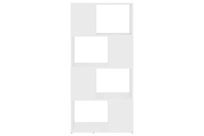 Bokhylla Rumsavdelare vit 60x24x124,5 cm spånskiva - Vit - Förvaring - Hylla - Bokhylla