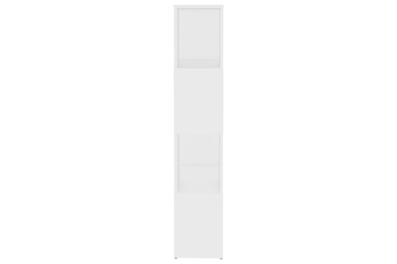 Bokhylla Rumsavdelare vit 60x24x124,5 cm spånskiva - Vit - Förvaring - Hylla - Bokhylla