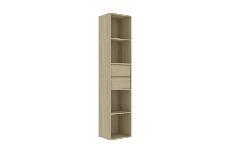 Bokhylla sonoma-ek 36x30x171 cm spånskiva - Brun - Förvaring - Hylla - Bokhylla