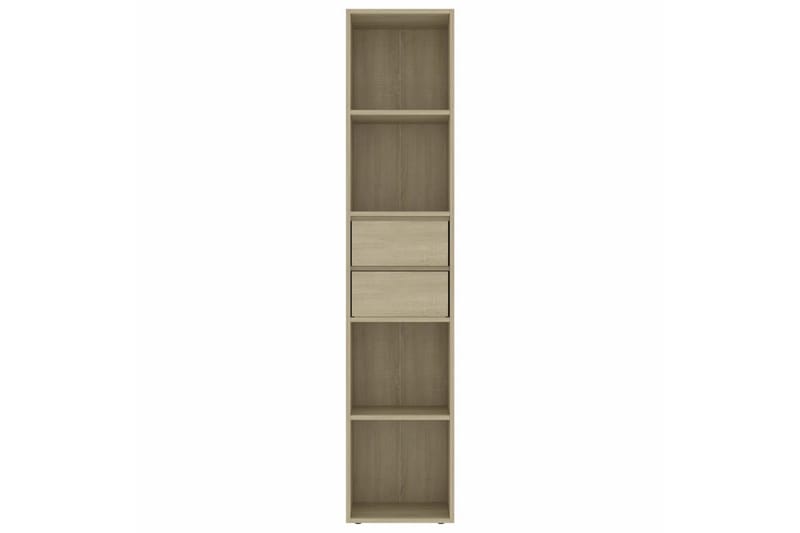 Bokhylla sonoma-ek 36x30x171 cm spånskiva - Brun - Förvaring - Hylla - Bokhylla