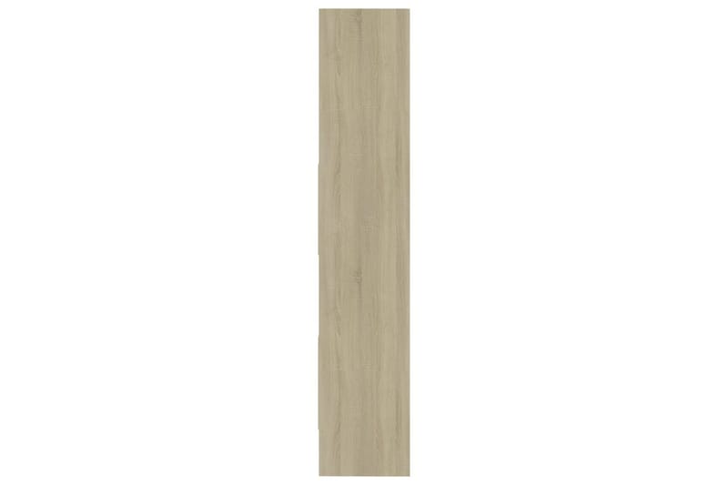 Bokhylla sonoma-ek 40x35x180 cm spånskiva - Brun - Förvaring - Hylla - Bokhylla
