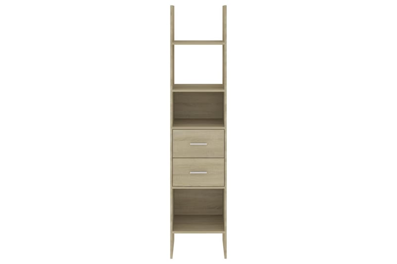 Bokhylla sonoma-ek 40x35x180 cm spånskiva - Brun - Förvaring - Hylla - Bokhylla
