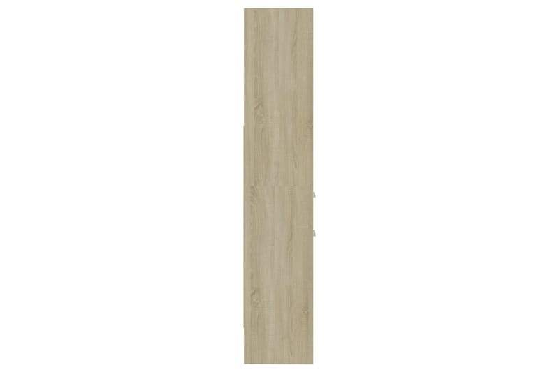 Bokhylla sonoma-ek 40x35x180 cm spånskiva - Brun - Förvaring - Hylla - Bokhylla