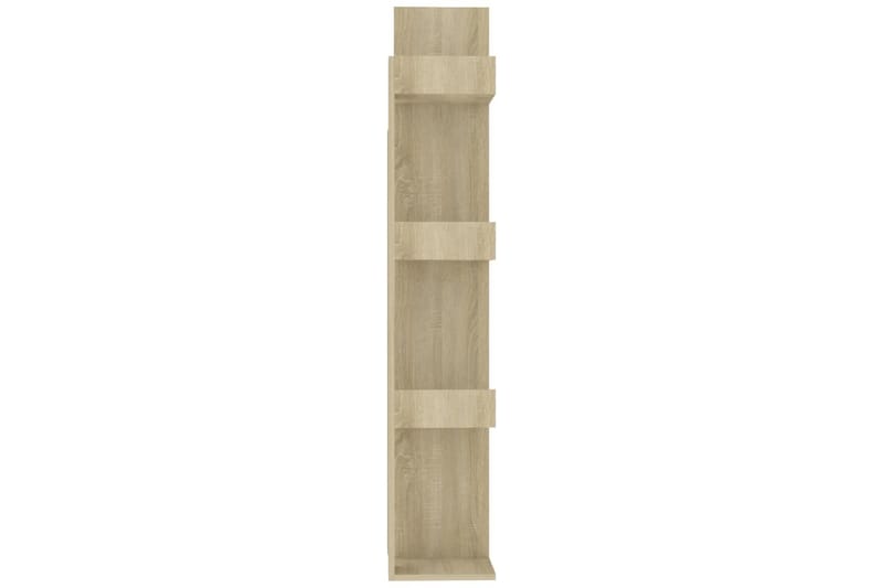 Bokhylla sonoma-ek 48x25,5x140 cm spånskiva - Brun - Förvaring - Hylla - Bokhylla