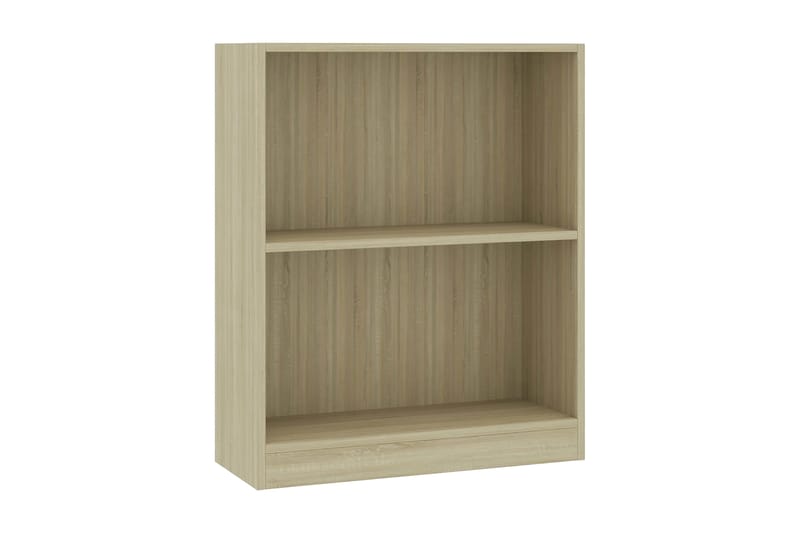 Bokhylla sonoma-ek 60x24x74,5 cm spånskiva - Brun - Förvaring - Hylla - Bokhylla