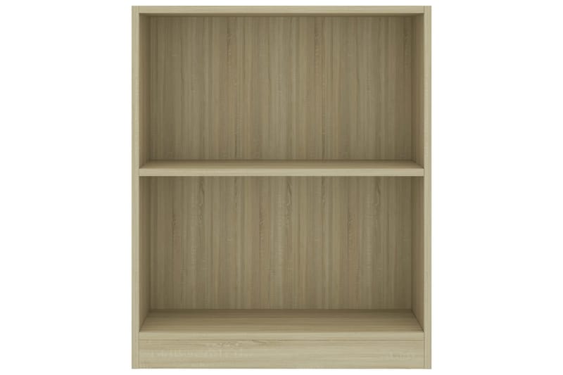 Bokhylla sonoma-ek 60x24x74,5 cm spånskiva - Brun - Förvaring - Hylla - Bokhylla