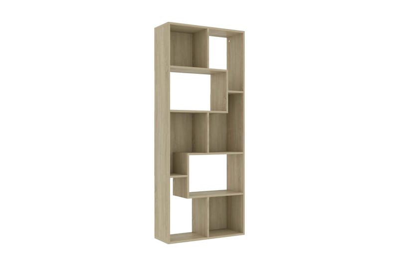 Bokhylla sonoma-ek 67x24x161 cm spånskiva - Brun - Förvaring - Hylla - Bokhylla