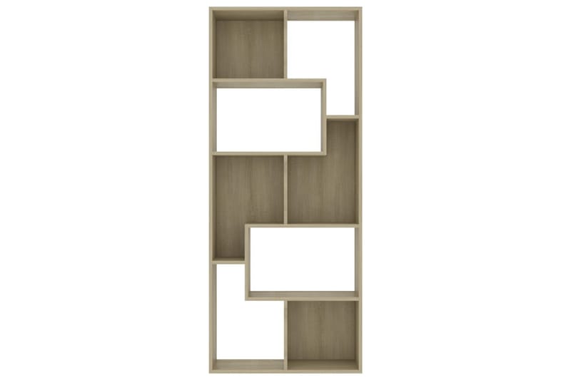 Bokhylla sonoma-ek 67x24x161 cm spånskiva - Brun - Förvaring - Hylla - Bokhylla