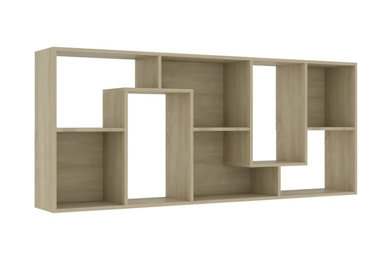 Bokhylla sonoma-ek 67x24x161 cm spånskiva - Brun - Förvaring - Hylla - Bokhylla