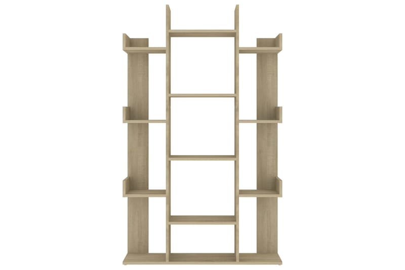 Bokhylla sonoma-ek 86x25,5x140 cm spånskiva - Brun - Förvaring - Hylla - Bokhylla