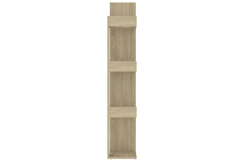 Bokhylla sonoma-ek 86x25,5x140 cm spånskiva - Brun - Förvaring - Hylla - Bokhylla