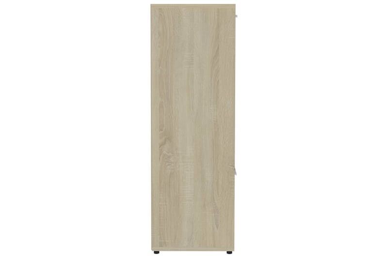 Bokhylla sonoma-ek 90x30x90 cm spånskiva - Brun - Förvaring - Hylla - Bokhylla