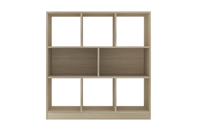 Bokhylla sonoma-ek 97,5x29,5x100 cm spånskiva - Brun - Förvaring - Hylla - Bokhylla