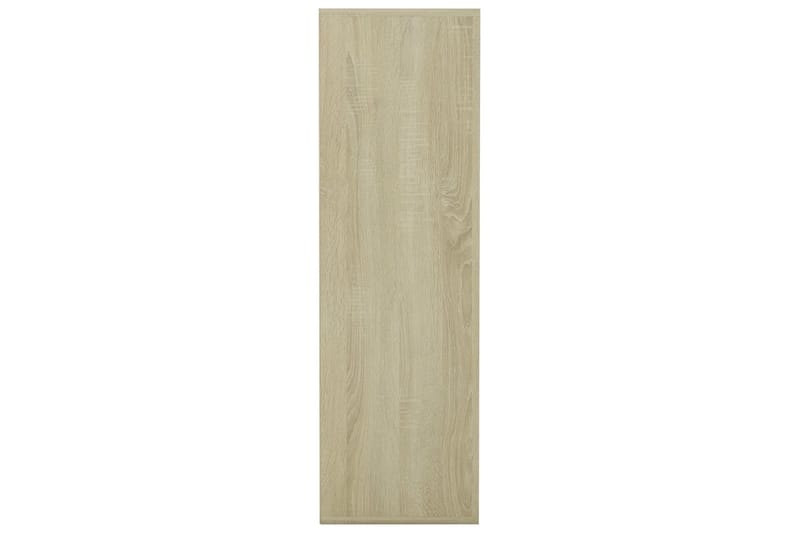 Bokhylla sonoma-ek 98x30x98 cm spånskiva - Brun - Förvaring - Hylla - Bokhylla