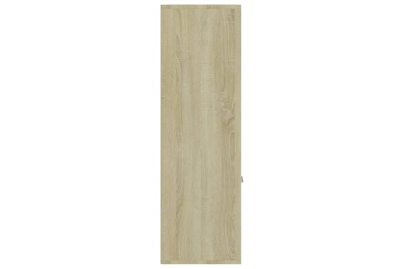 Bokhylla sonoma-ek 98x30x98 cm spånskiva - Brun - Förvaring - Hylla - Bokhylla