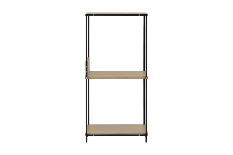 Bokhylla svart och ek 33,5x39,6x79,7 cm spånskiva - Svart - Förvaring - Hylla - Bokhylla