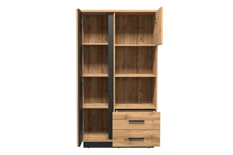 Bokhylla - Svart|Ek - Förvaring - Hylla - Bokhylla