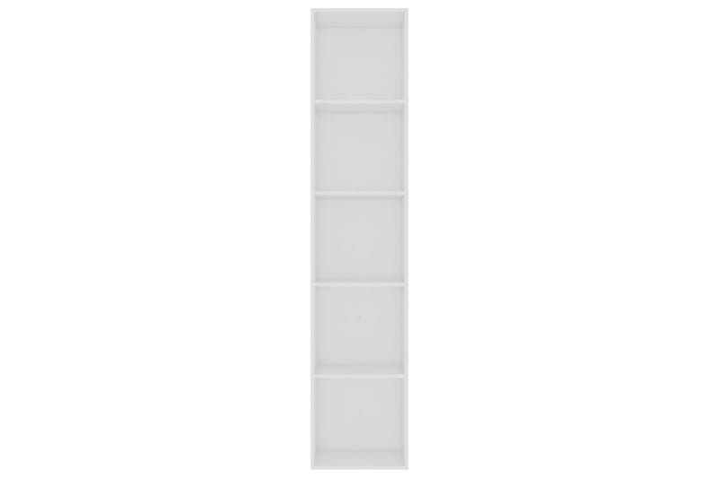 Bokhylla vit 40x30x189 cm spånskiva - Vit - Förvaring - Hylla - Bokhylla