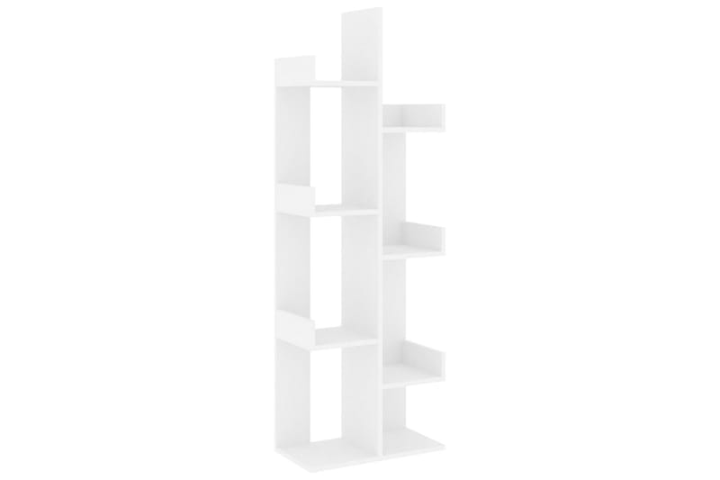 Bokhylla vit 48x25,5x140 cm spånskiva - Vit - Förvaring - Hylla - Bokhylla