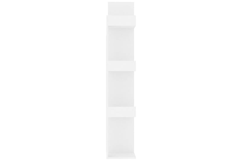 Bokhylla vit 48x25,5x140 cm spånskiva - Vit - Förvaring - Hylla - Bokhylla