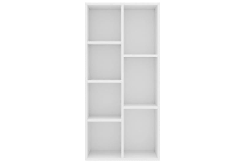 Bokhylla vit 50x25x106 cm spånskiva - Vit - Förvaring - Hylla - Bokhylla