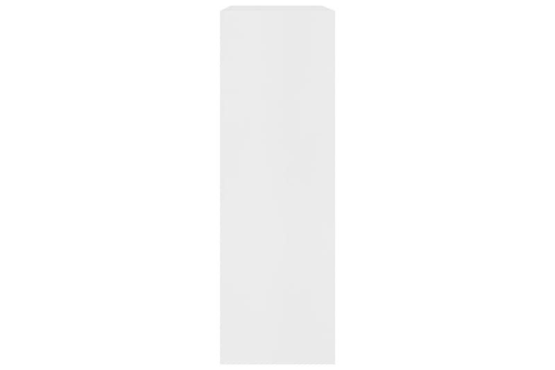 Bokhylla vit 60x24x74,5 cm spånskiva - Vit - Förvaring - Hylla - Bokhylla