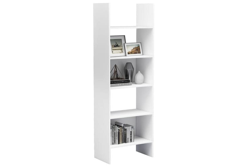 Bokhylla vit 60x35x180 cm spånskiva - Vit - Förvaring - Hylla - Bokhylla
