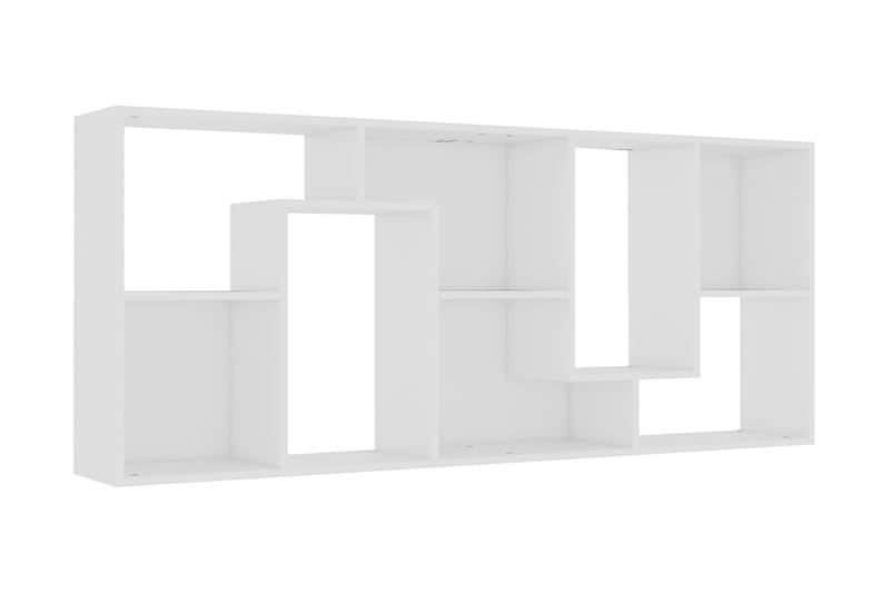 Bokhylla vit 67x24x161 cm spånskiva - Vit - Förvaring - Hylla - Bokhylla