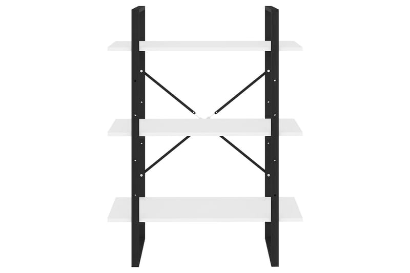 Bokhylla vit 80x30x105 cm spånskiva - Svart - Bokhylla