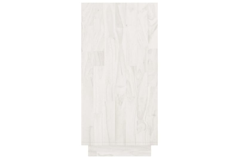 Bokhylla vit 80x35x71 cm massiv furu - Vit - Förvaring - Hylla - Bokhylla