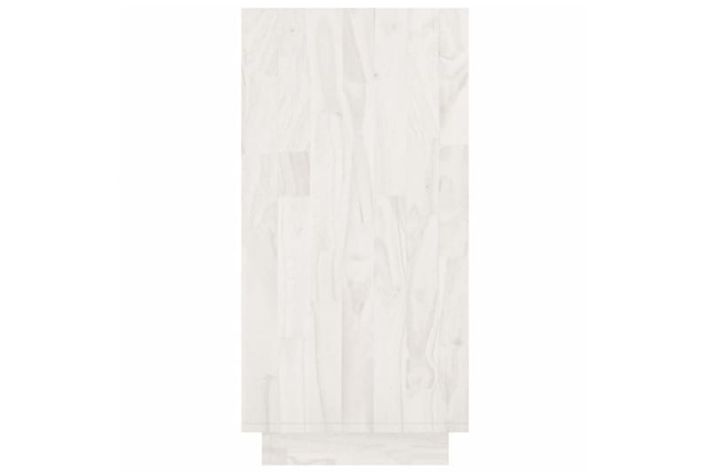 Bokhylla vit 80x35x71 cm massiv furu - Vit - Förvaring - Hylla - Bokhylla